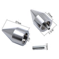 Spike Bar Ends for Kawasaki Ninja ZX6R (1995–2012), ZX900 (1994–2003), ZX10R (2006–2007) Chrome