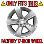 Wheel Skins Gloss Black 17 Inch Replacement for Dodge Charger (2011–2014)
