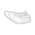 Driver Left Tail Light Panel for BMW 530e, 530e xDrive, 530i (2017–2023)