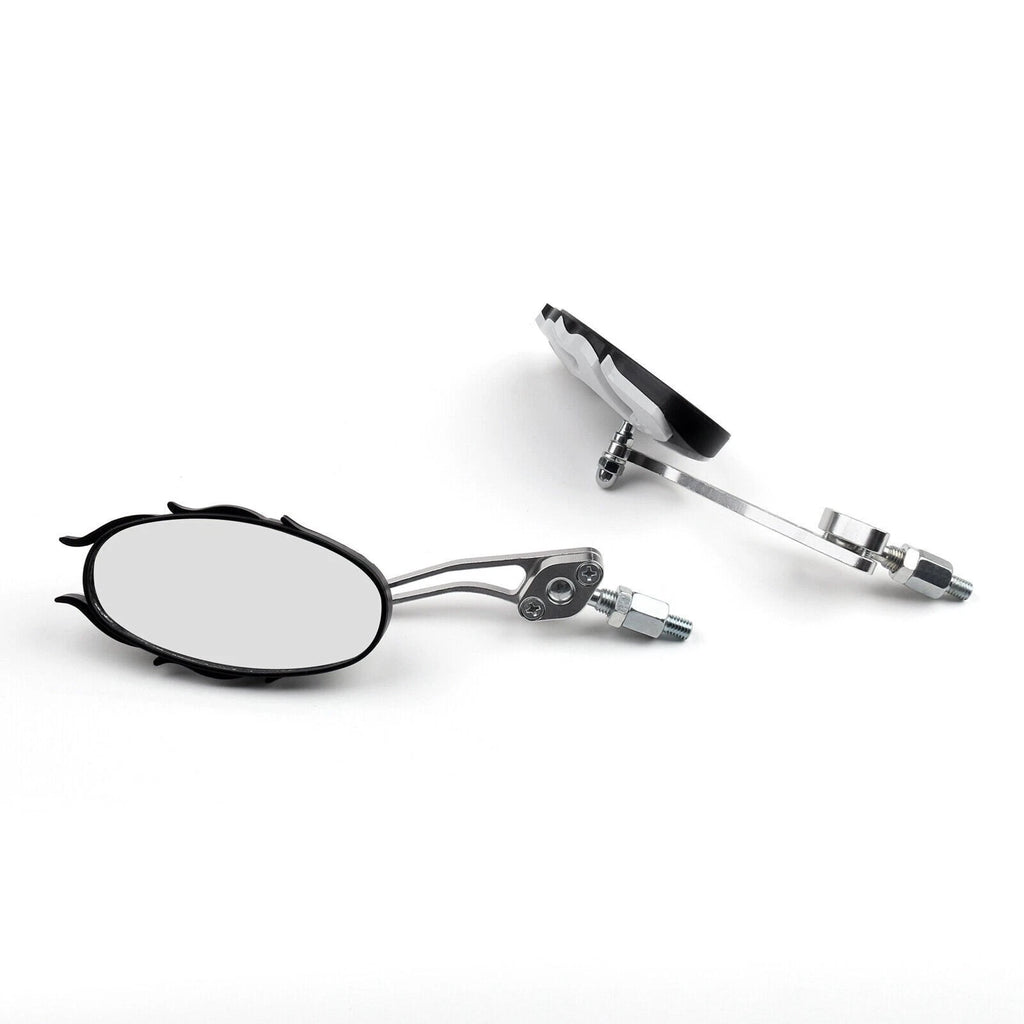 Universal Rearview Mirrors for Motorcycle (8mm 10mm) - White
