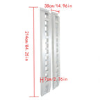 Set of 2 Aluminum Trailer Ramps 84"x15" 6000 LBS Capacity