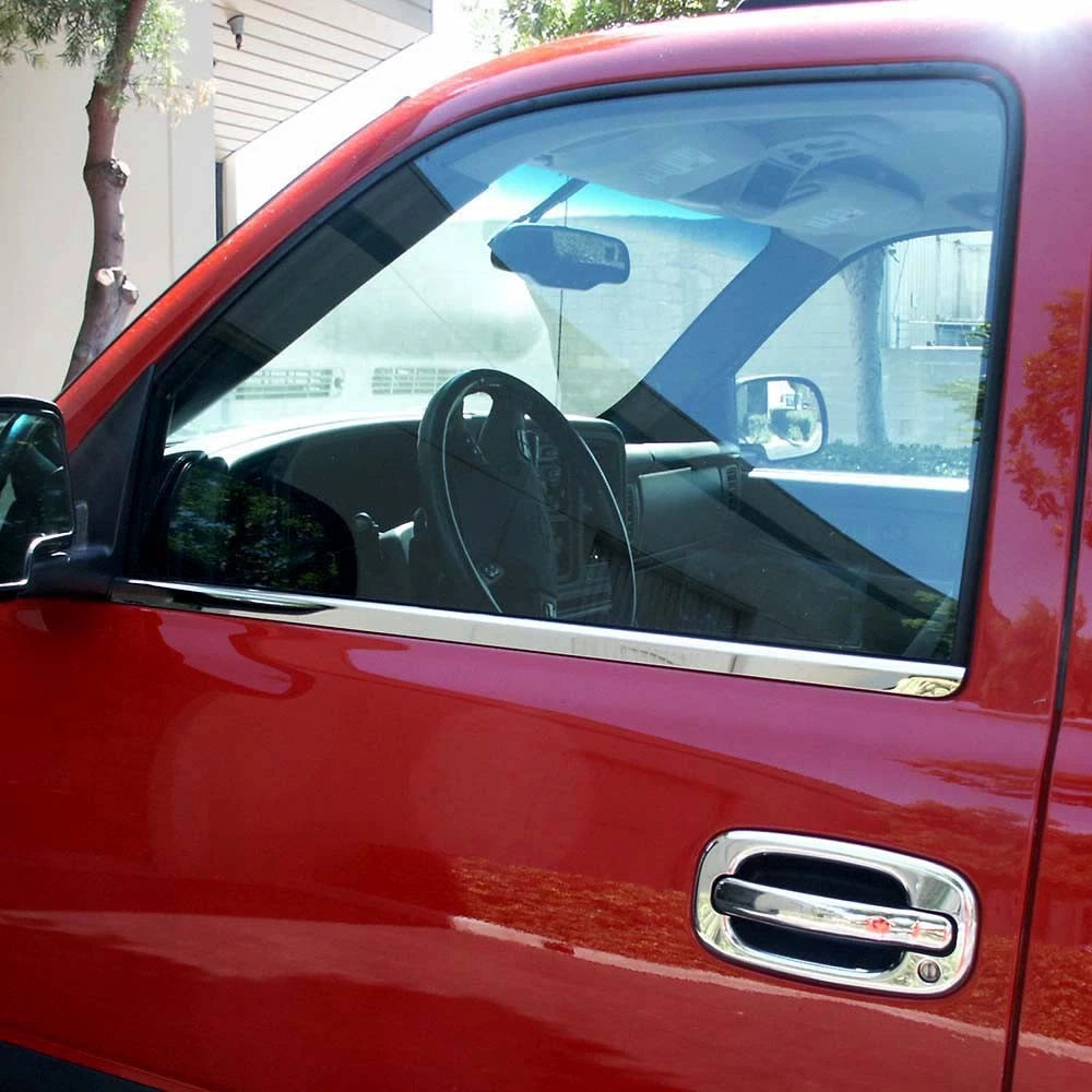 4pc Chrome Window Trim Replacement for 2007-2013 Chevy Suburban Avalanche
