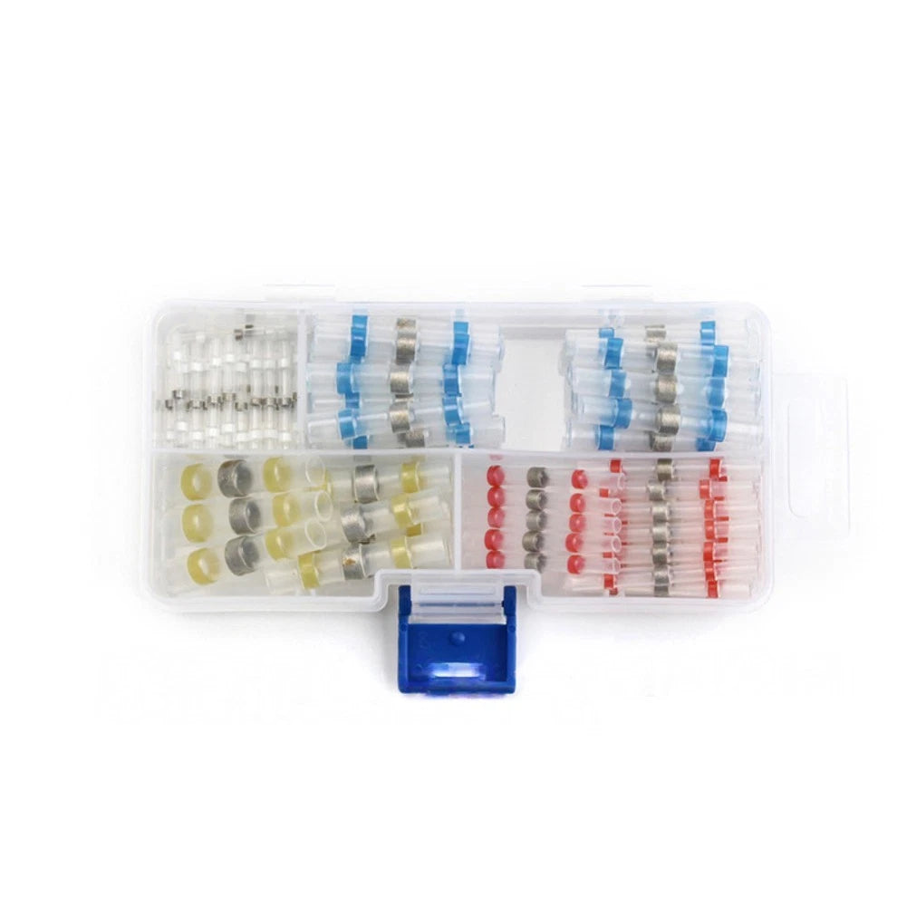 100PCS Waterproof Heat Shrink Solder Seal Butt Wire Connectors for Cars
