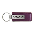 Purple Leather Keychain KC1544.ACU - Officially Licensed for Acura