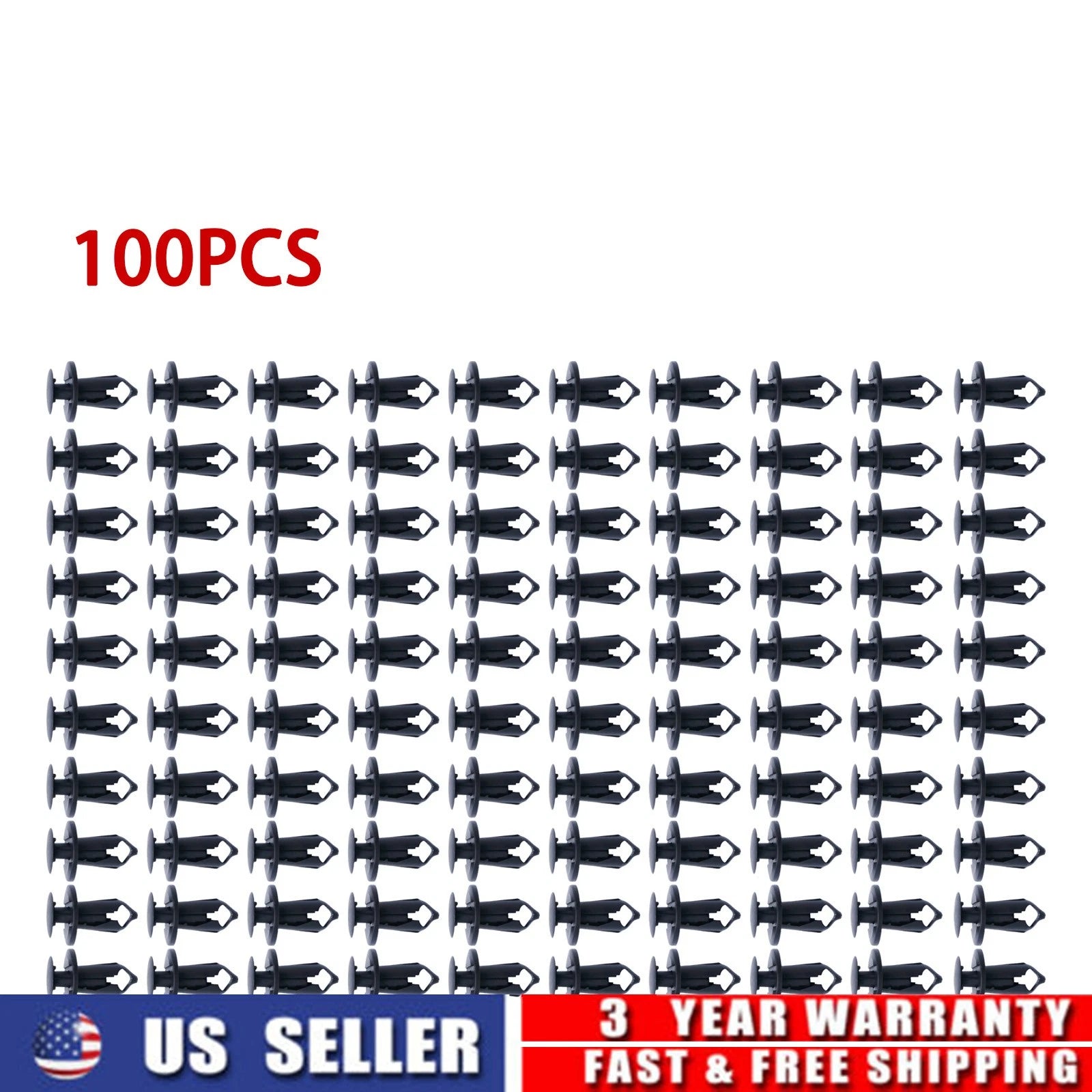 100x Bumper Clips Retainer for Auto Car (8mm)