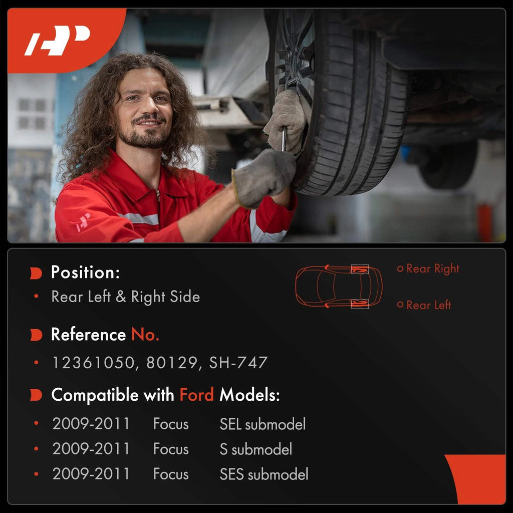 Brake Drums and Ceramic Brake Shoes for Ford Focus (2000–2011)