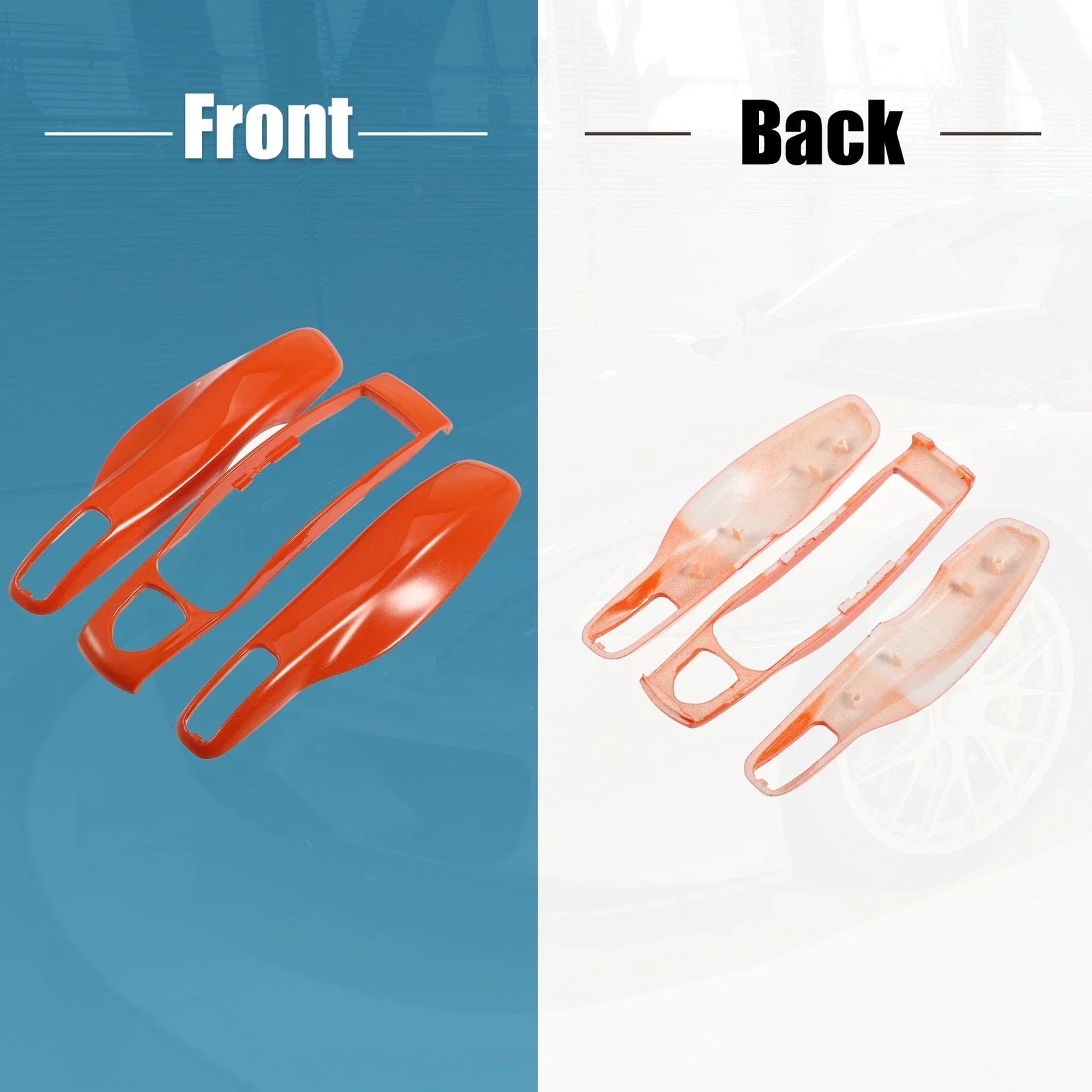 Car Remote Key Cover Case for Porsche Panamera 970 (2010-2016) - Orange