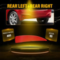 2X Red Lens Rear Bumper Bar Reflector Lights for Toyota Yaris EV (2012–2014)