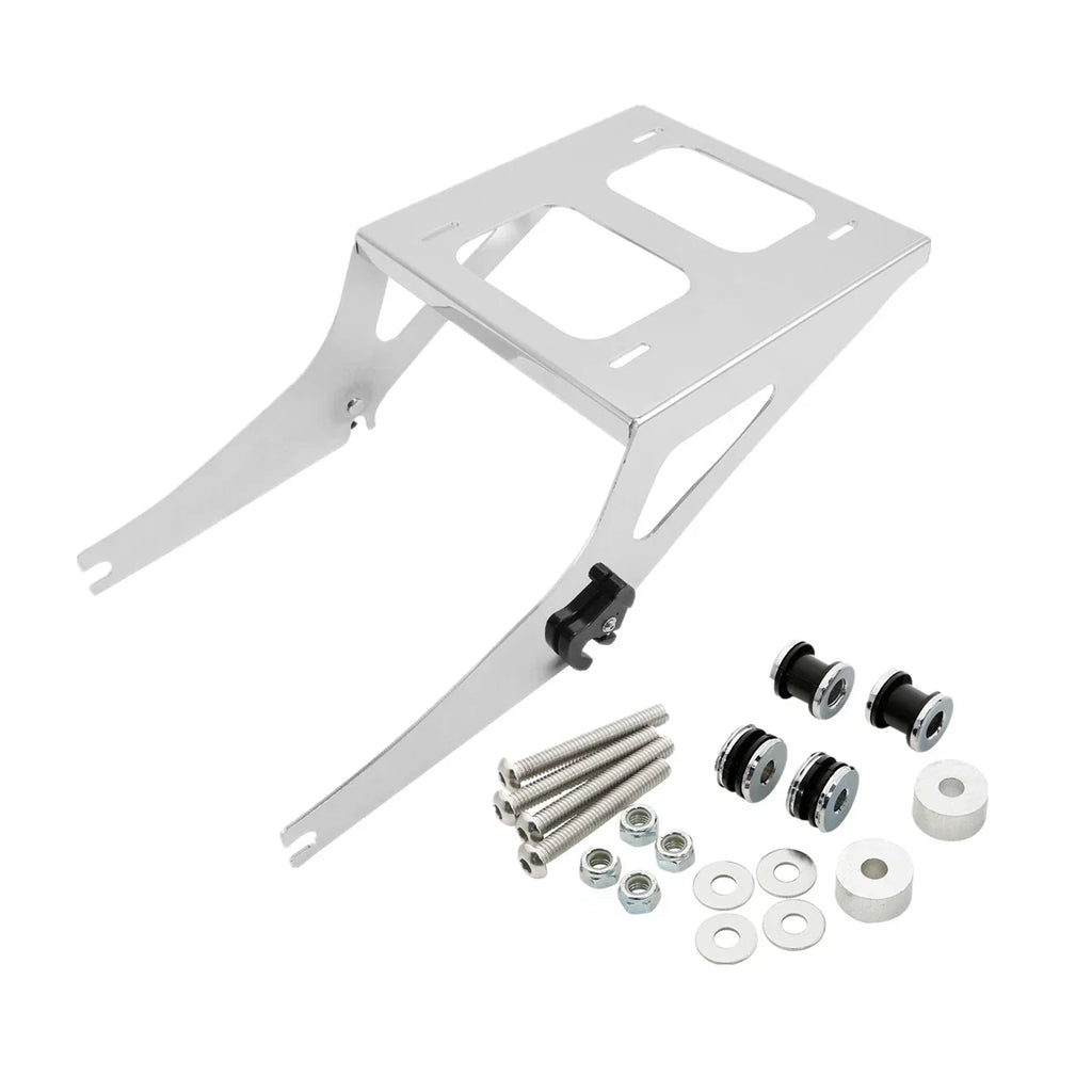 Chrome Trunk Mounting Rack Hardware for Harley Fatboy (2008-2017)