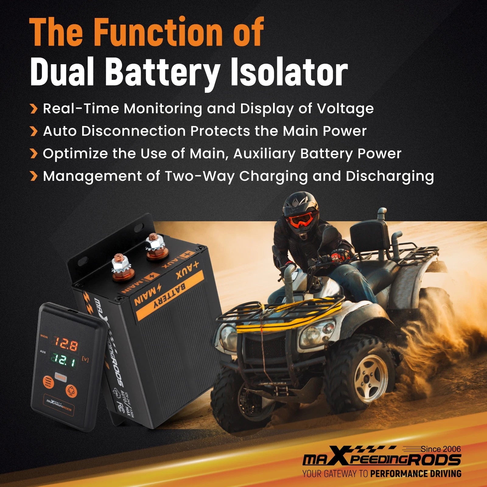 150A Control Module for All Vehicles (Waterproof IP65)