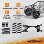 Front 4" & Rear 3-4" Drop Kit for Chevrolet GMC C1500 (1988–1998)