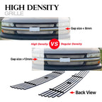 Upper Stainless Chrome Billet Grille for Chevy Silverado 1500 2500 3500 (1999-2000)