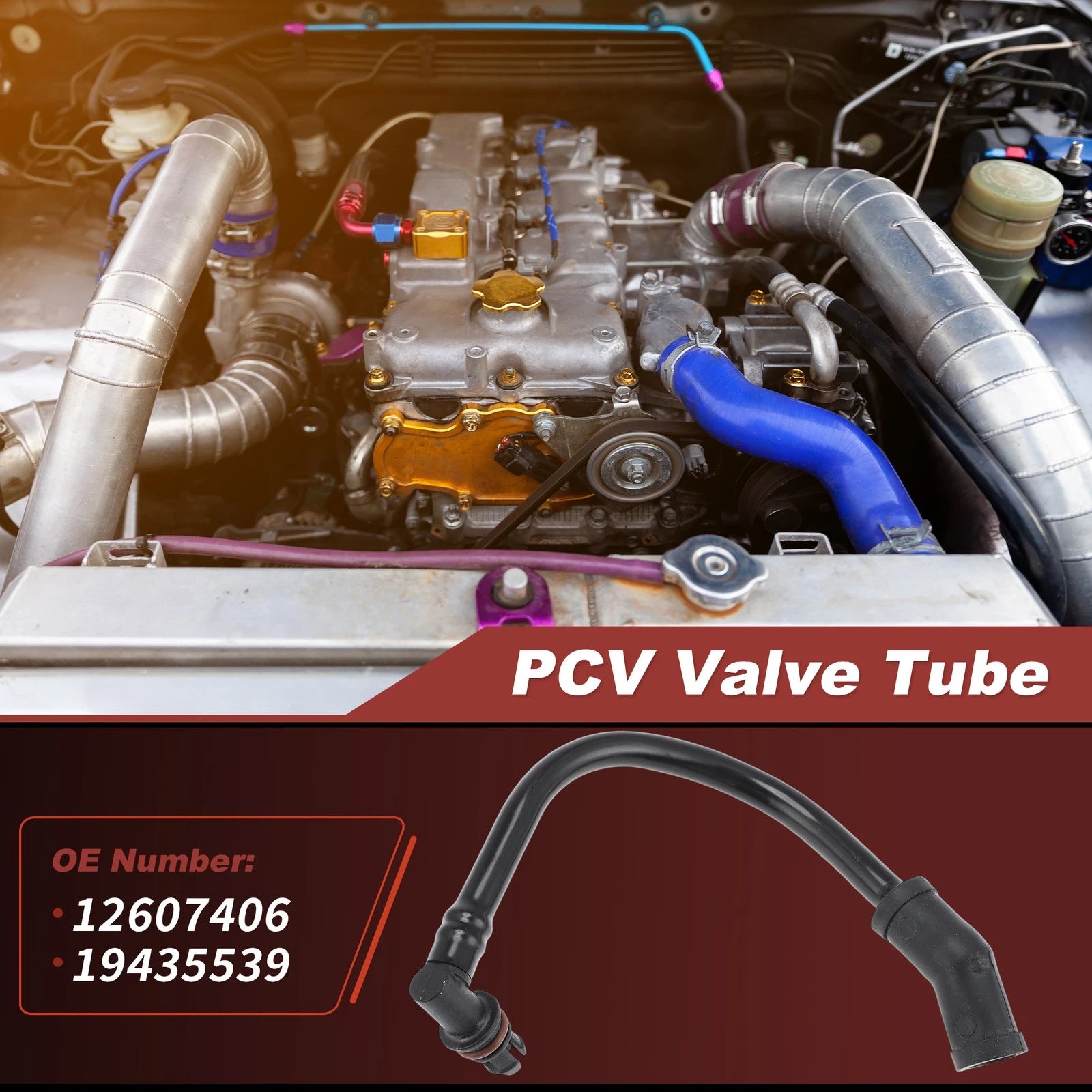 PCV Valve Tube for Chevy Silverado, GMC Sierra 1500 2500 (2007–2008)