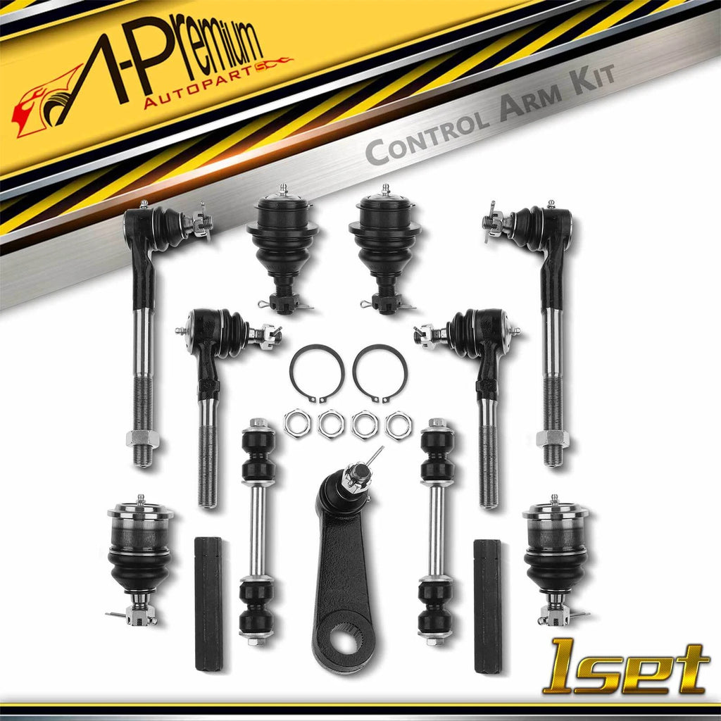 Set of 13 Ball Joints, Sway Bar Links & Tie Rods for Ford F-150 F-250