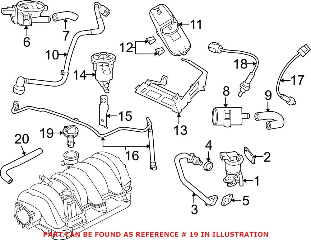 PCV Valve for Chrysler Dodge Jeep Ram (2010–2023)