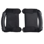 Set of 2 Black Oxford Cloth Roll Cage Bar Handle Grips for ATV UTV