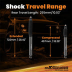 Off Road Rear Shocks 0-3" Lift for Ram 1500 2WD 4WD (2019–2023)