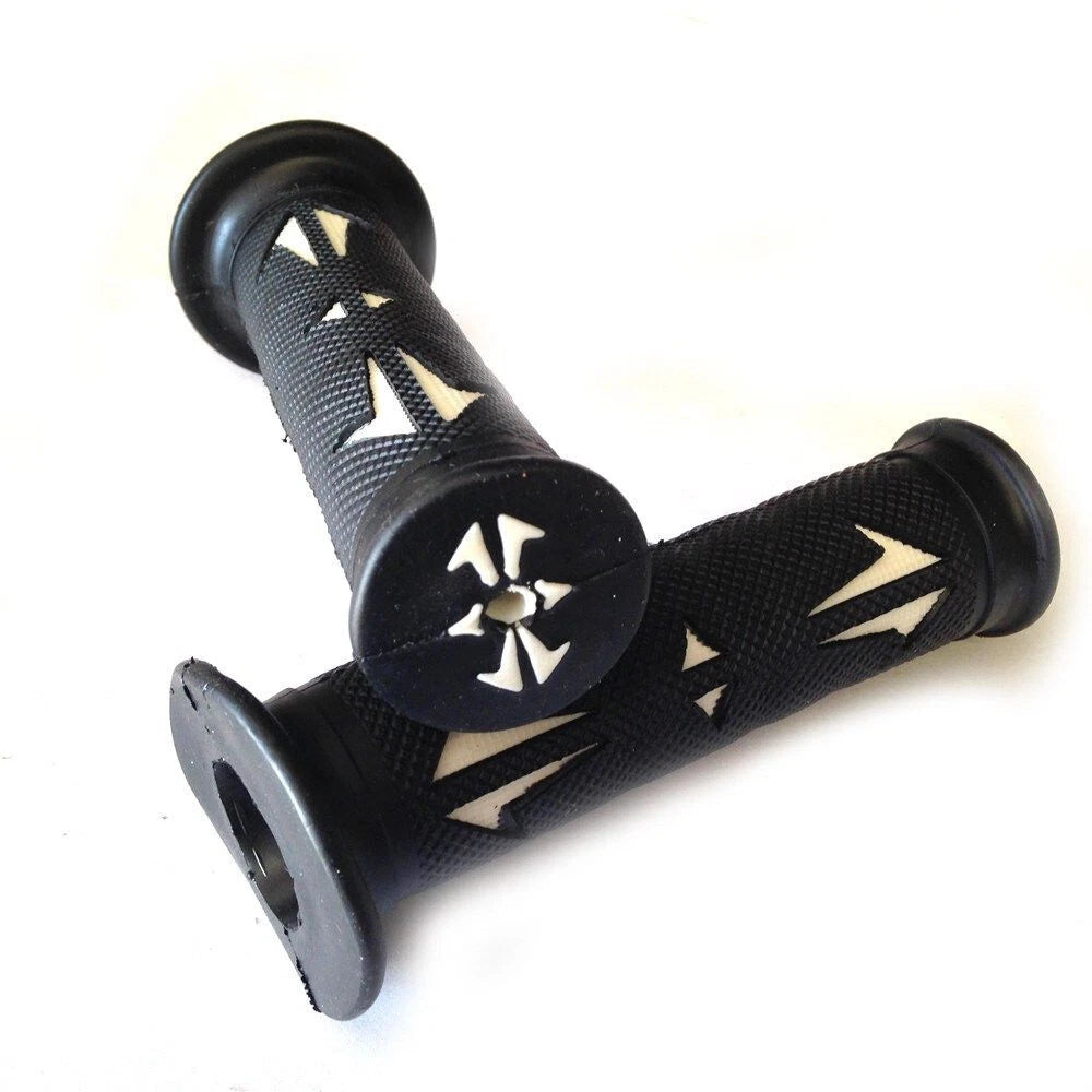 7/8" 22mm White Hand Grips for Aprilia BMW Ducati Triumph (Offroad)
