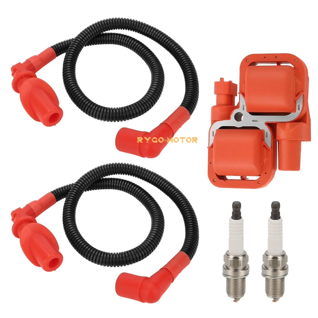 Ignition Coil & Spark Plug Set for Polaris Ranger 800 (2006–2014) 4011365 4010425