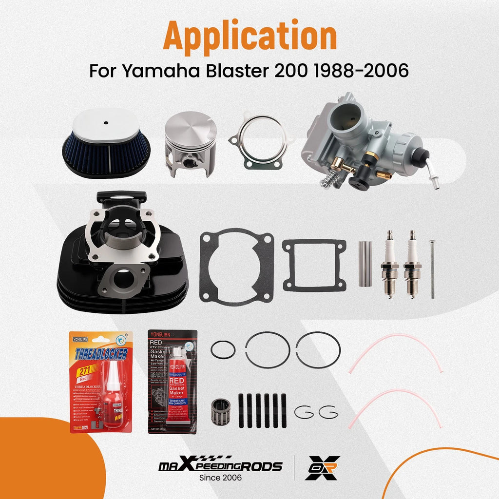 Cylinder Piston Kit for Yamaha Blaster 200 (1988–2006) Engine Rebuild Set