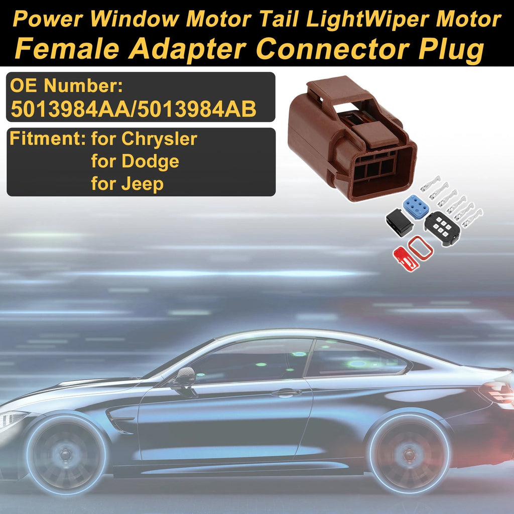 Power Window Motor Connector Plug for Chrysler 5013984AA 