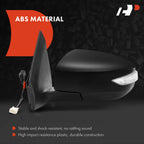 Pair Power Manual Fold Signal Mirrors for Nissan Sentra (2013–2015)