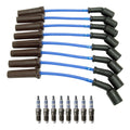 NGK Wire Set & Bosch 8 Double Platinum Spark Plugs for Silverado 2500 V8 (1999)