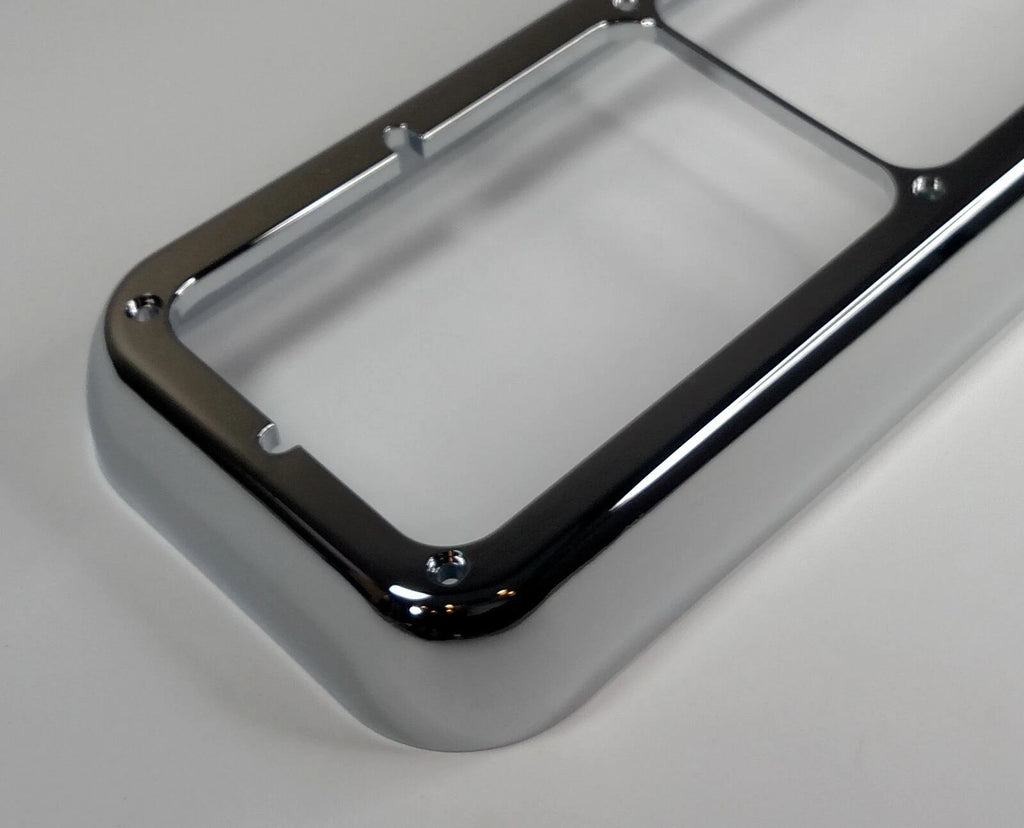 Chrome Plastic Headlight Bezels for Dual Rectangle 4x6 Headlamp (2000–2010)