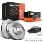 Set of 2 Front Disc Brake Rotors & Ceramic Pads for Honda Odyssey (1999–2004)