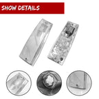 Clear Lens Side Marker Light Reflector Pair for Jeep Cherokee/Wagoneer