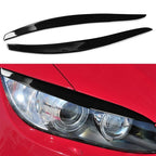 Gloss Black Headlight Eyelids Eyebrow Trim for 3-Series E92 E93 (2006–2012)
