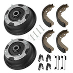 Set of 2 Front Brake Drums & Brake Shoes Kit for Kawasaki Mule SX (2017–2024)