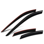 4-Piece Side Window Visors for Toyota Venza (2021–2024) - Black 3M Tape