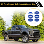 Air Conditioner Switch Knob Cover Ring for Ford F-150 (2015–2023) Blue