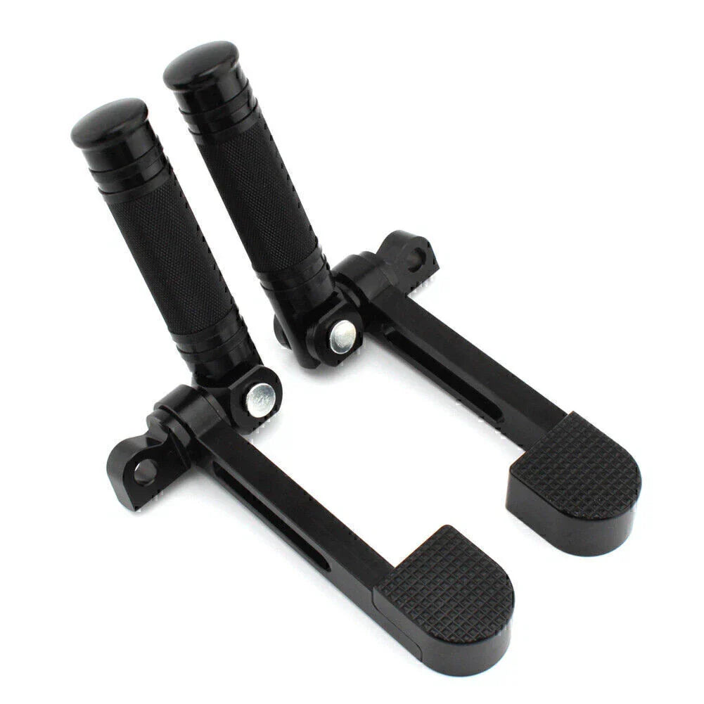 Stirrup Heel Foot Rest Pegs for Harley Sportster XL 883 1200 Softail FXWG FXR