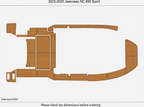 EVA Pads for Jeanneau NC 895 Sport (2024) - Teak Flooring Mat