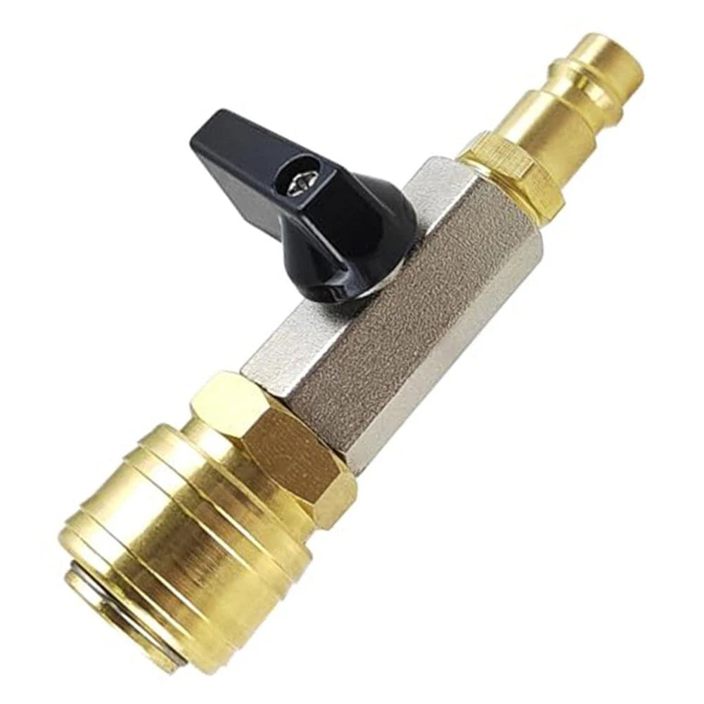 1/4 In Quick Connect Compressed Air Shut Off Valve for Pneumatic Systems