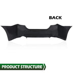 Rear Bumper Cover for Toyota Corolla Sedan (2014–2019)
