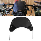 5-7'' Round Headlight Windscreen for Universal Fit Motor Black