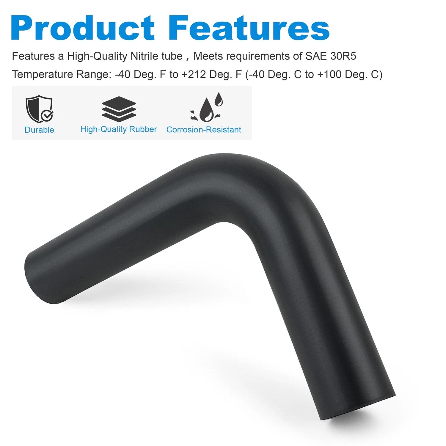 Fuel Filler Neck Hose for Universal Molded Gasoline Tube (24715)