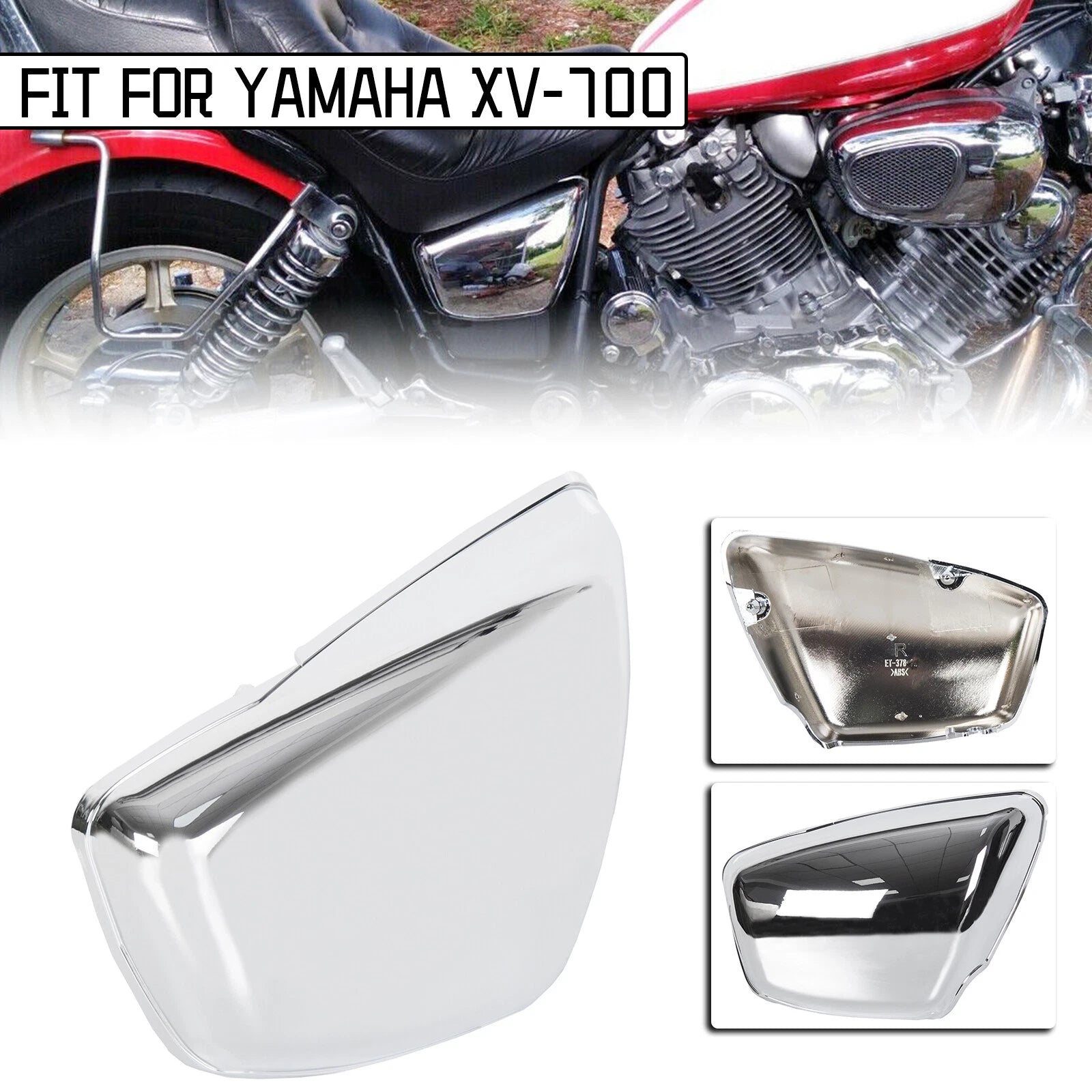 Right Side Panel Battery Cover for Yamaha Virago 700 XV700 750 1000 1100 (1984–up)