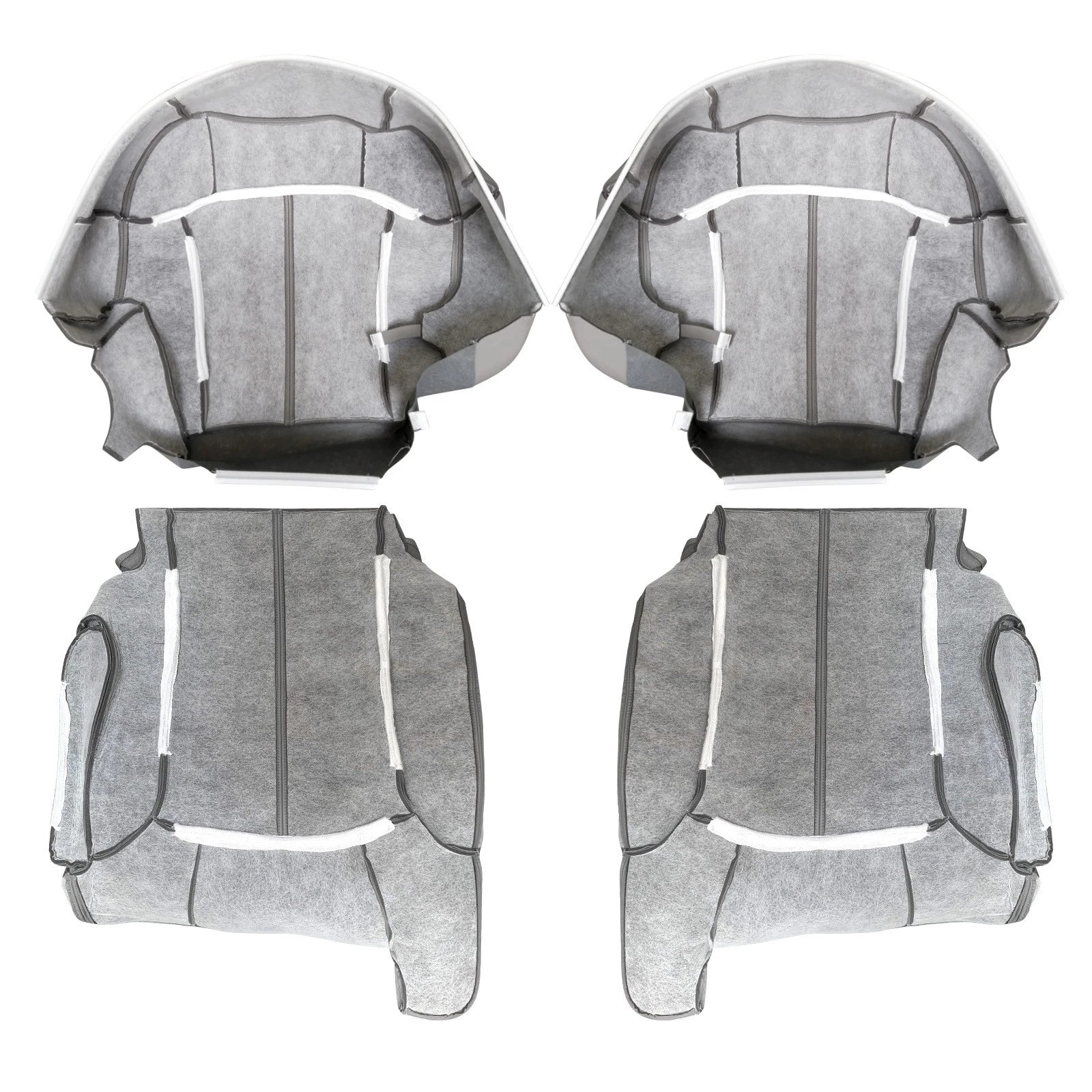 Leather Seat Cover for Chevy Silverado GMC Sierra (1999–2002) Gray
