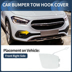 Front Bumper Tow Hook Cover for Mercedes-Benz W247 (2019–2023) No.A2478859403 White Metallic