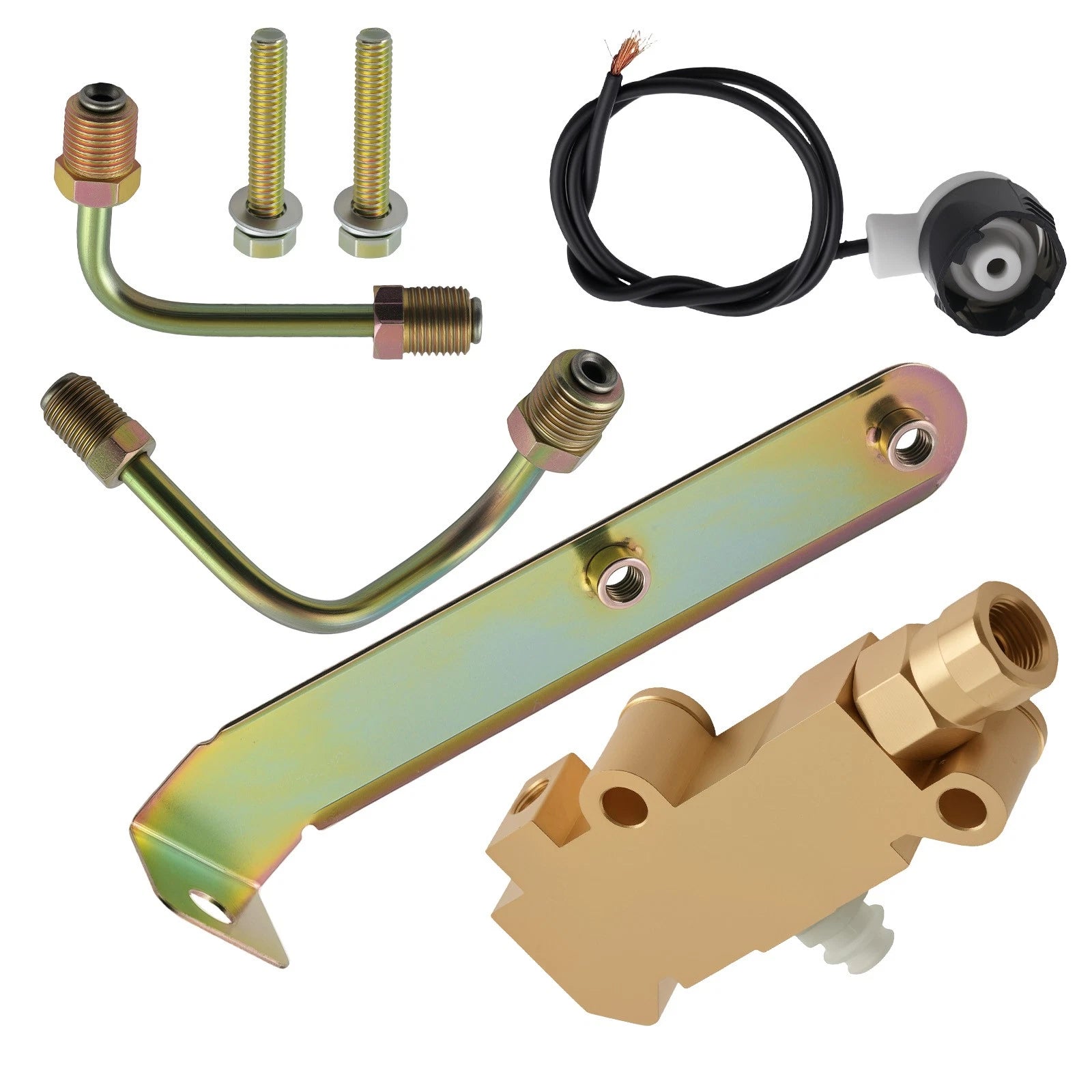 PV2 Brake Proportioning Valve for Chevy Buick Classic Cars & Trucks (w/ Bracket)