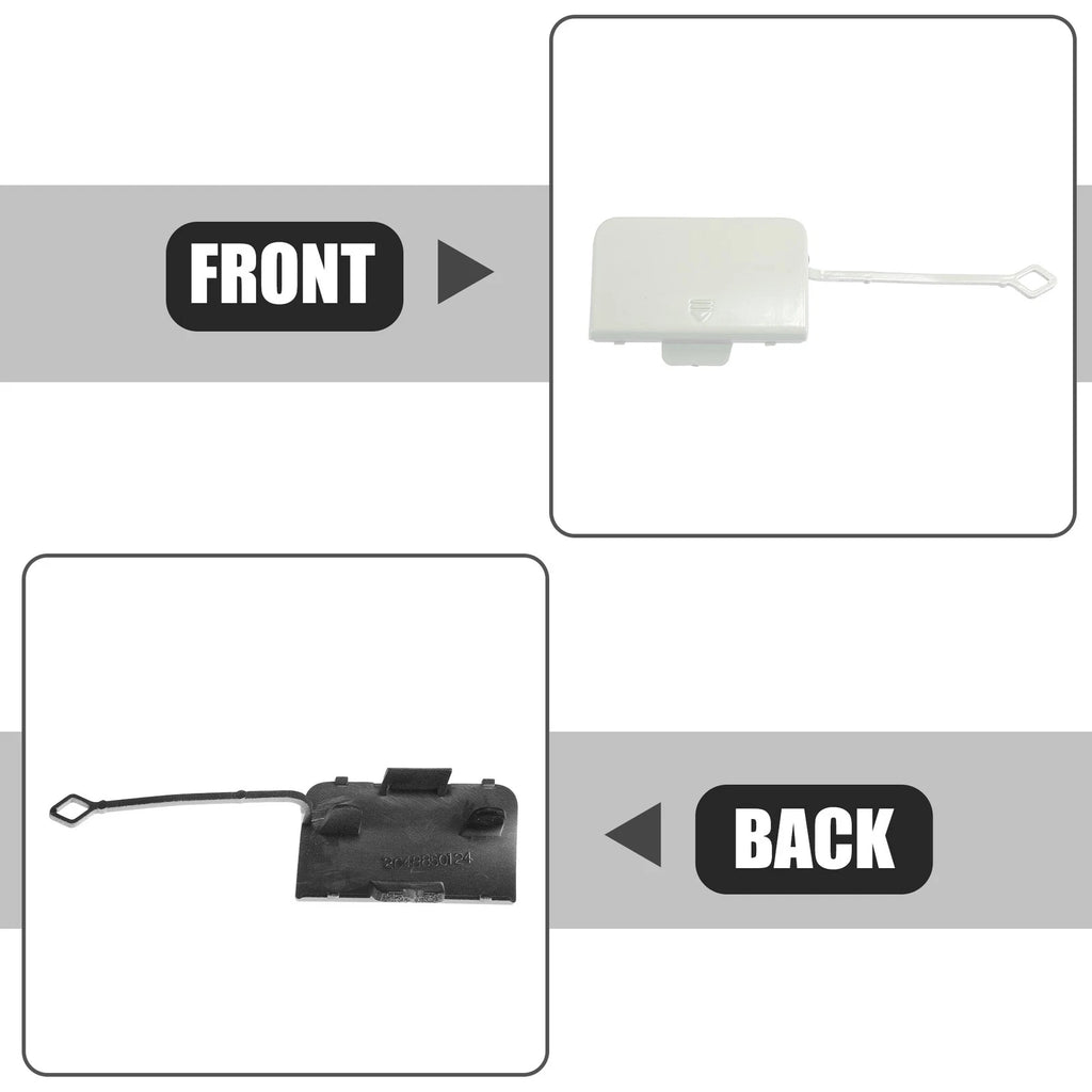 Tow Eye Hook Cover Cap for Mercedes-Benz C 350 (2015–2019) - White
