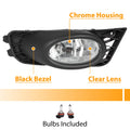 Fog Lights Assembly with Wiring & Switch for Honda Civic 4-Door Sedan (2009–2011)
