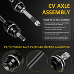 2X Front CV Axle Shaft for Kawasaki Mule 610 (2005–2021)