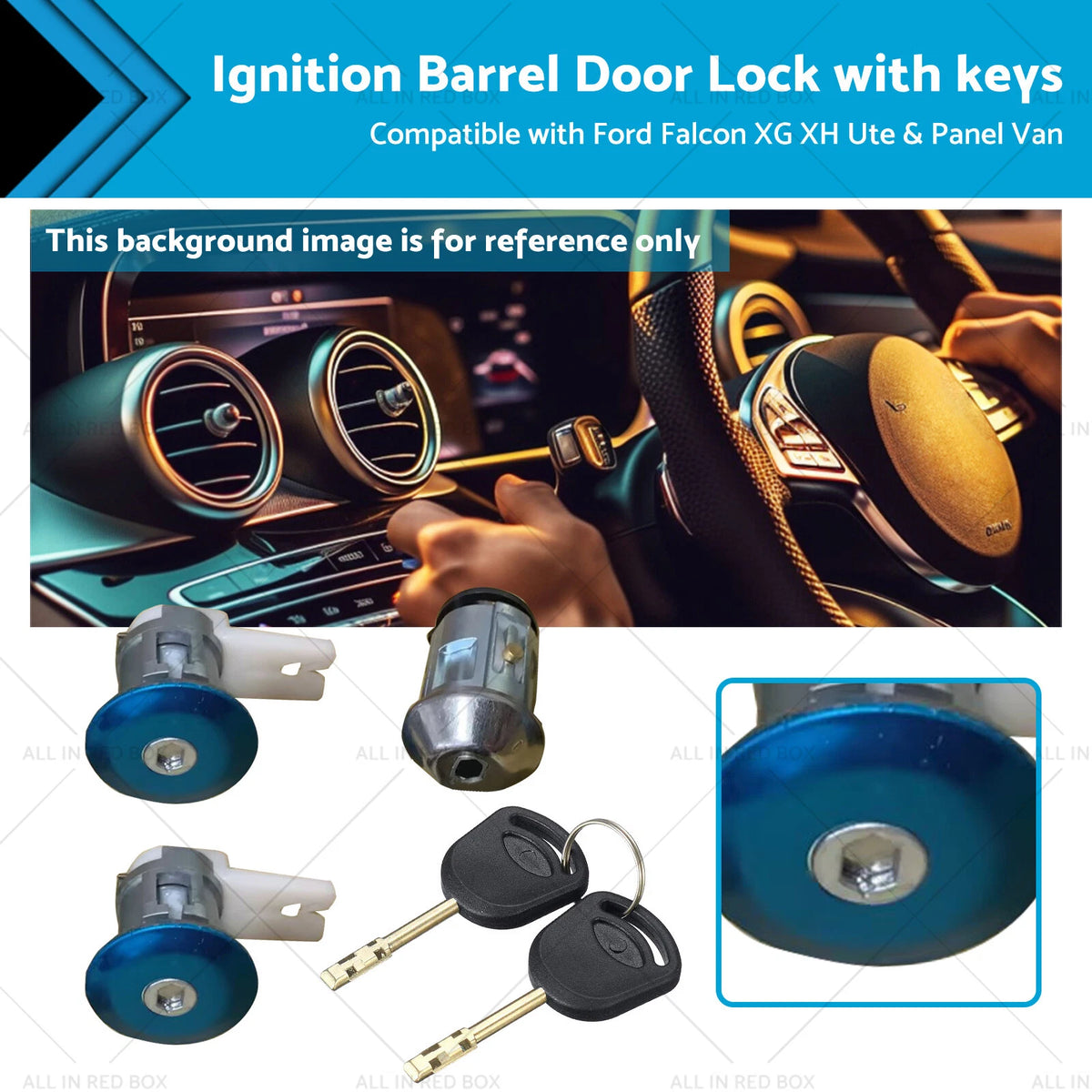 Ignition Barrel Door Lock with Key for Ford Falcon XG XH (1993–1998)