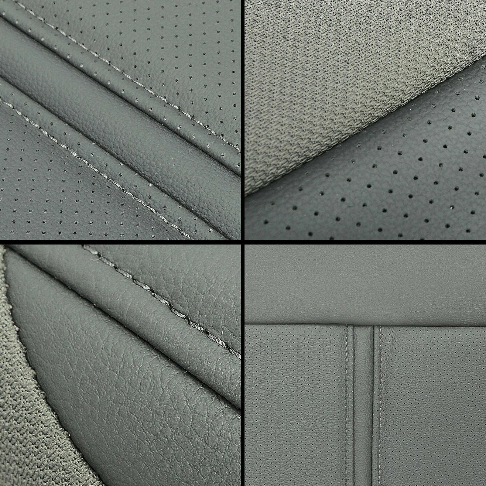 Front Seat Cover for Jeep Grand Cherokee (2005–2007) Driver Bottom 2-Tone Gray