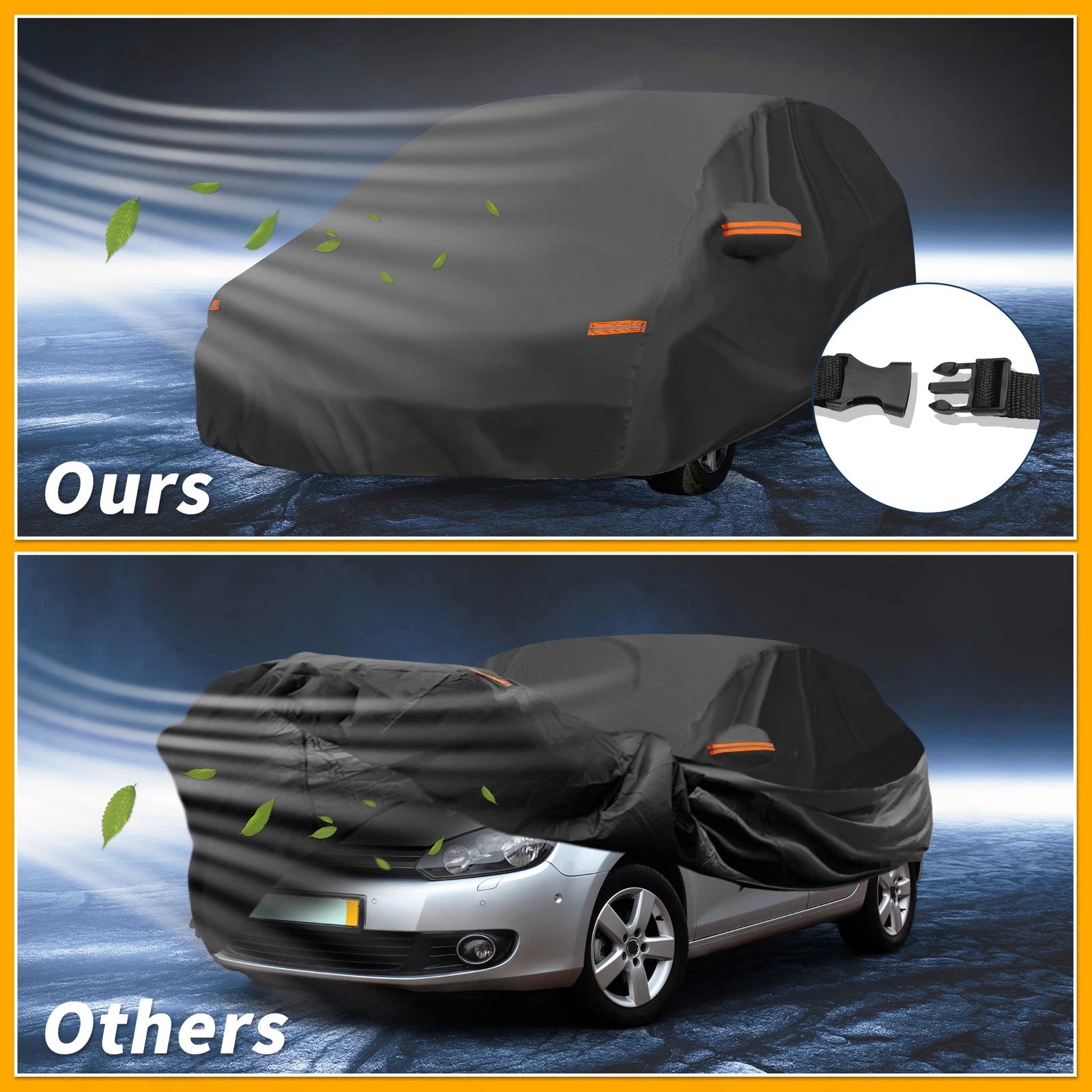 Waterproof Car Cover for Volkswagen Golf (2003–2022) Aluminum Film